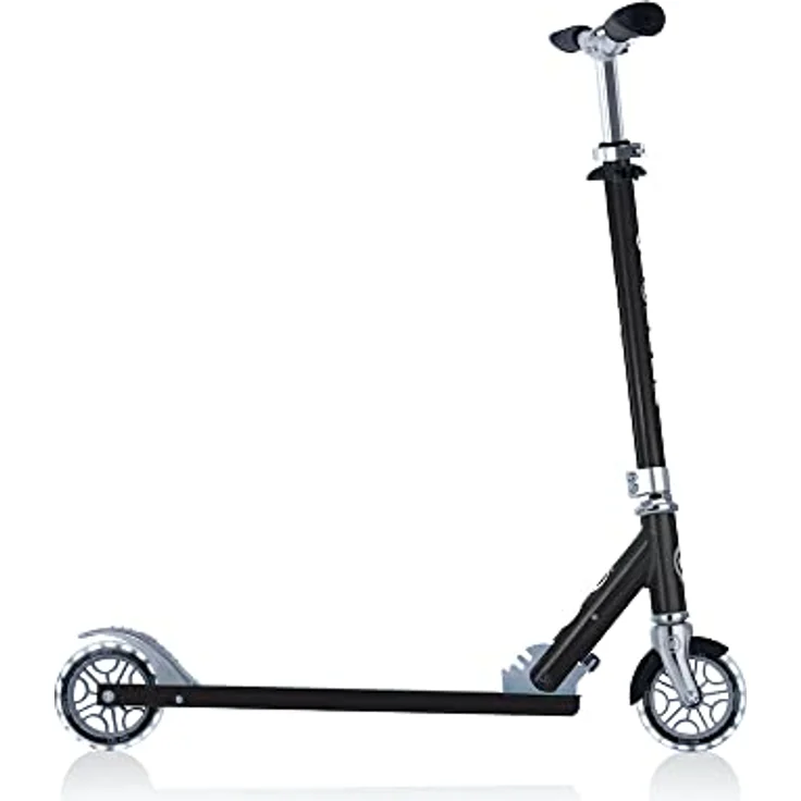 Globber Flow Element Lights 721-120, Scooter mit stabilem Aluminiumrahmen, schwarzen Polyurethanrädern und einstellbarem Lenker, max. Tragfähigkeit 100 kg – Bild 6