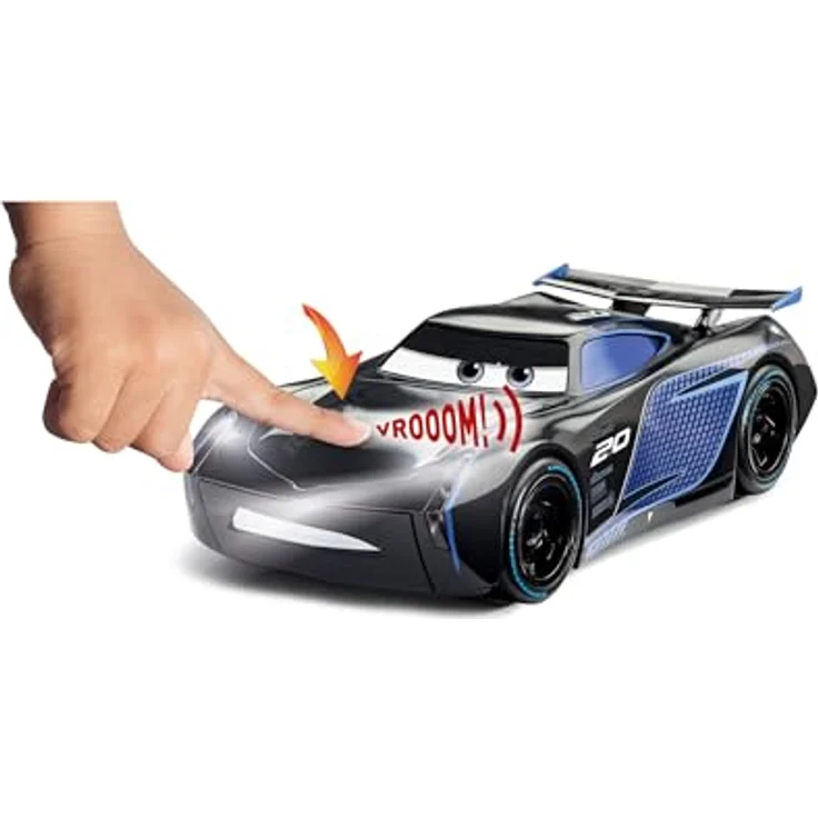 Revell® Modellbausatz Build&Play, Disney Pixar CARS Jackson Storm, mit Licht- & Soundeffekten, schwarz mit blauen Neon-Akzenten, ab 4 Jahren – Bild 5