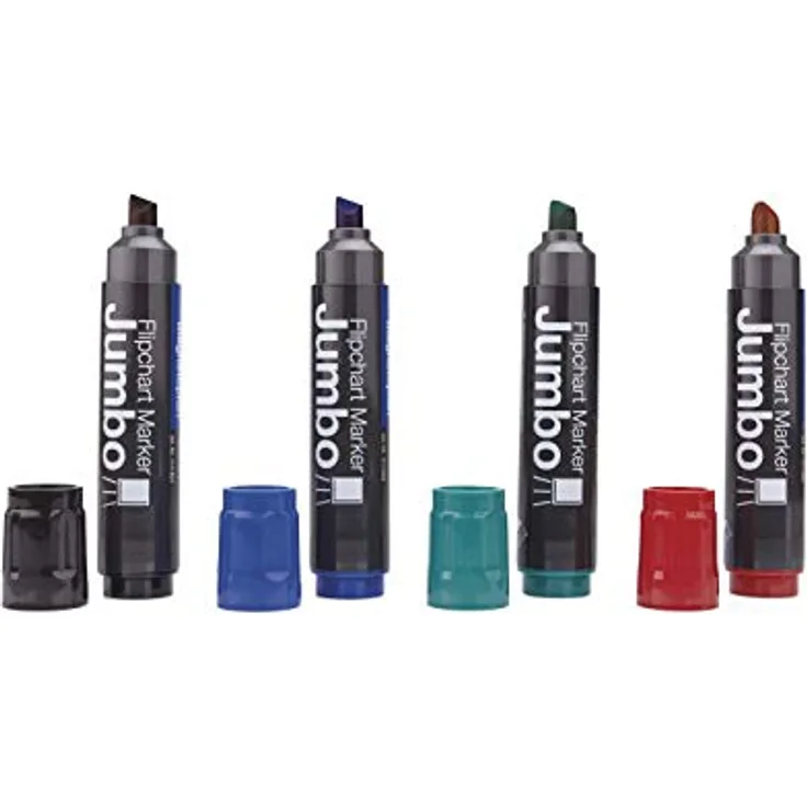 magnetoplan 1111505 Permanent Jumbo Marker, sortiert