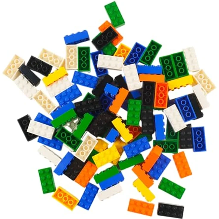 Stein-Experte Lego® 2x4 Bausteine – 100x Klassische Steine | Bunte Farben | Modell 3001 | Kompatibel mit Lego® Sets | Perfekt für Bauprojekte & Kreativität – Bild 3