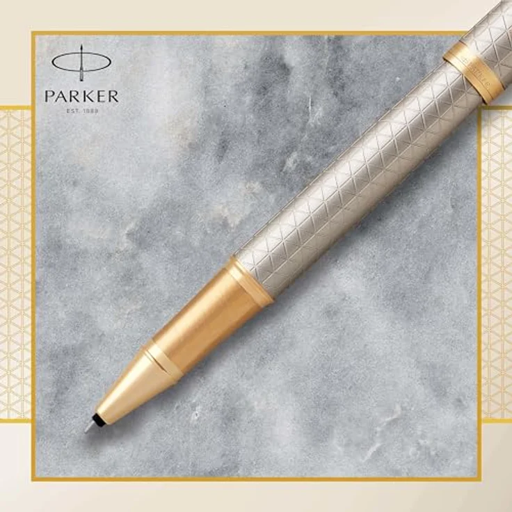 Parker Pen IM Premium Silver G.C., Schreibstift mit stabiler Edelstahlfeder, Silber – Bild 4
