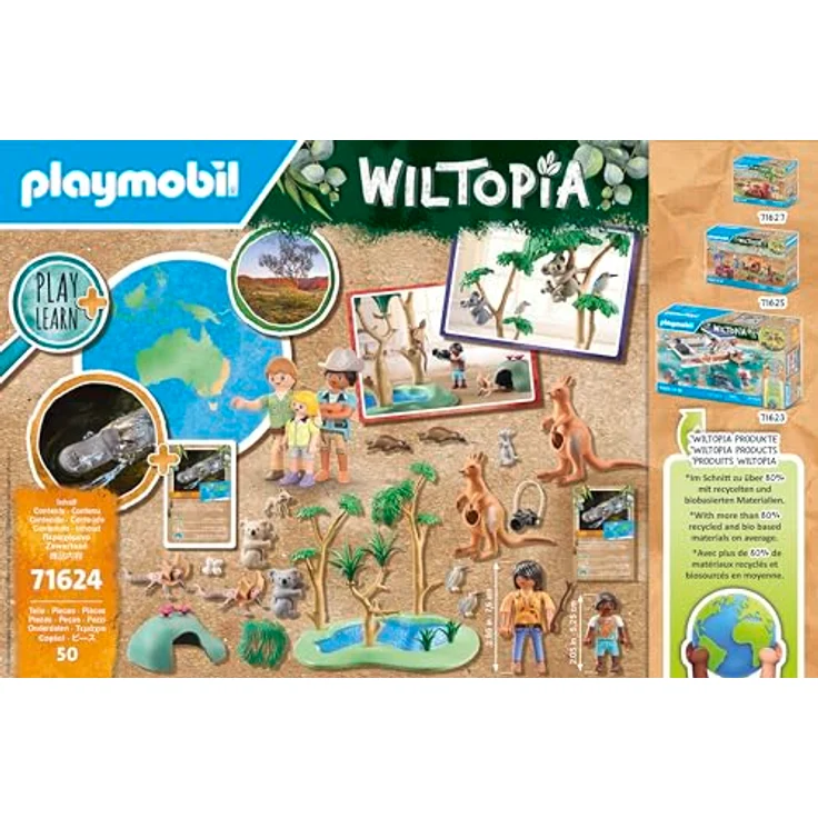 Playmobil® Konstruktions-Spielset Australische Tierwelt (71624), Wiltopia, (50 St), Made in Europe – Bild 5