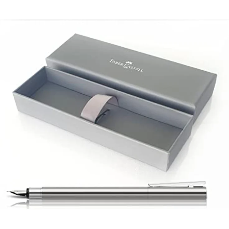 Faber-Castell Füllfederhalter Neo Slim, Edelstahlfeder Breite M, Metallgehäuse mit matter Oberfläche – Bild 2