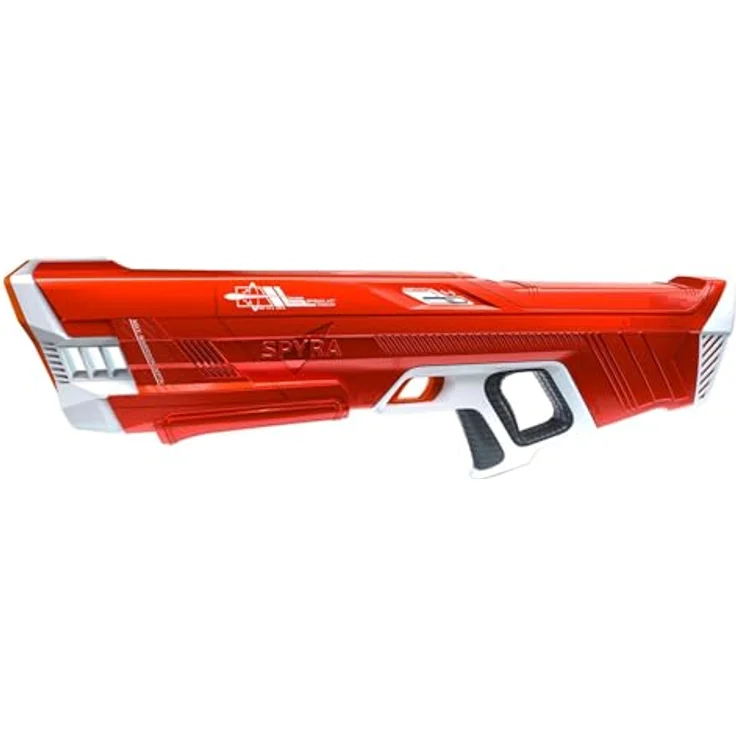 SPYRA SpyraThree™ Elektrische Wasserpistole mit automatischem Aufladen, 3 Spielmodi, LED-Anzeige und 15m Reichweite, rot – Bild 1