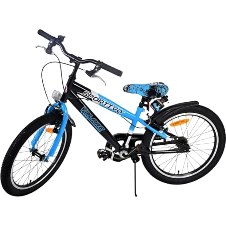 Volare Kinderfahrrad 20 Zoll Kinder Jungen Fahrrad Sportivo Blau 22111, 1 Gang, Seitenständer, Schutzbleche, Trinkflasche, Klingel – Bild 6