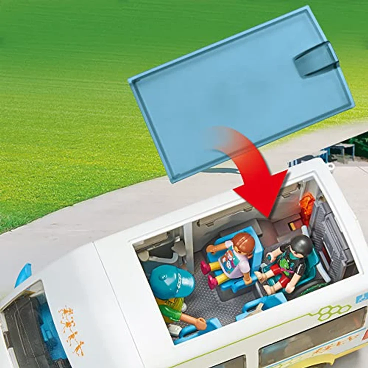Playmobil® Schulbus (71329), My City Life Konstruktions-Spielset, (53 St), Made in Europe – Bild 6