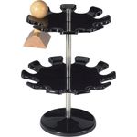 Maul Stempel Stempelträger in runder Ausführung 18 Stempel schwarz, pulverbeschichtetes Metall