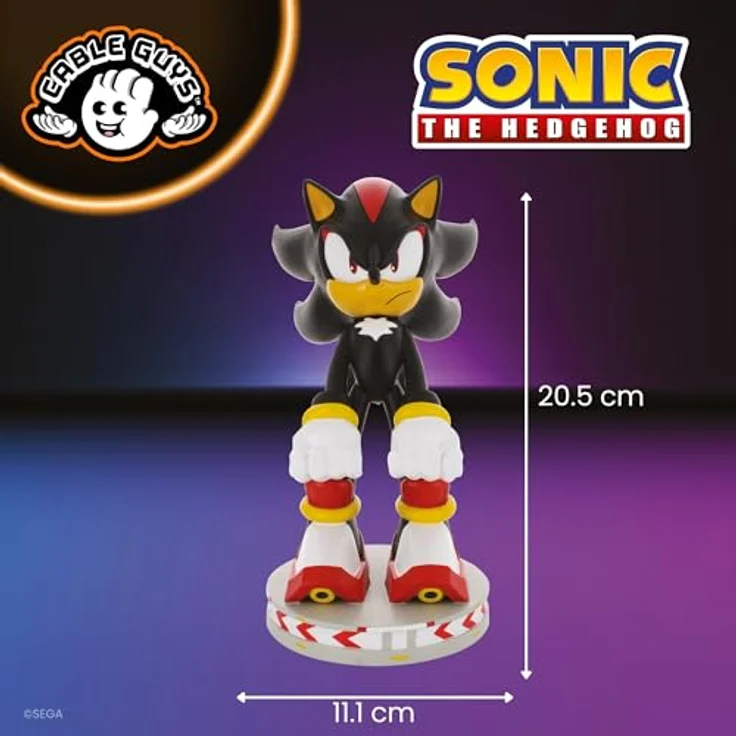 Exquisite Gaming Shadow the Hedgehog Stojak na kabel, 20 cm, Universalhalter für Gaming-Controller und Smartphones, offiziell lizenziert von SEGA – Bild 7