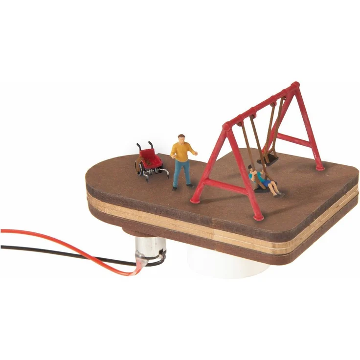 NOCH micro-motion Schaukel, Kinderspielplatz Zubehör für realistische Nachbildungen, bunt – Bild 1