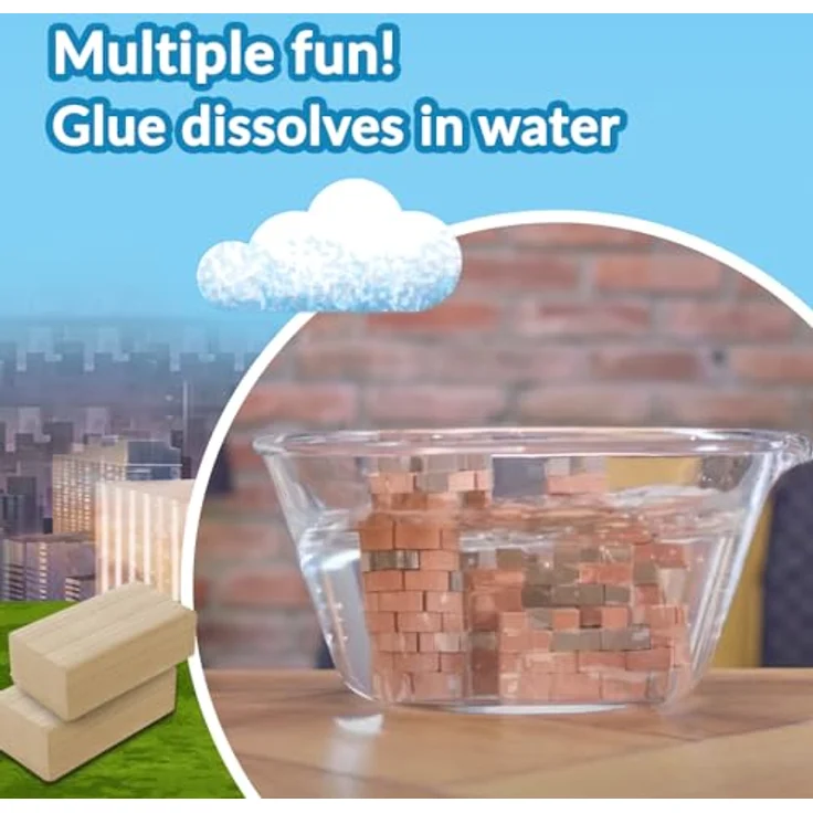 Trefl Brick Trick Travel: Empire State Building, Kreativ-Set mit 420 EKO Bausteinen, wiederverwendbar, für Kinder ab 7 Jahren – Bild 4