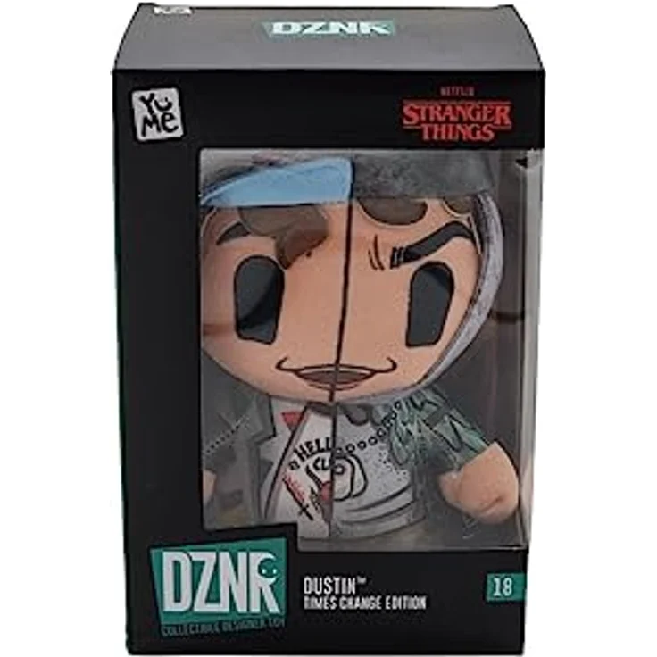 BANDAI DZNR 19CM Premium Plush IN A Box, Stranger Things Dustin, hochwertiges Kuscheltier mit Standfunktion – Bild 2
