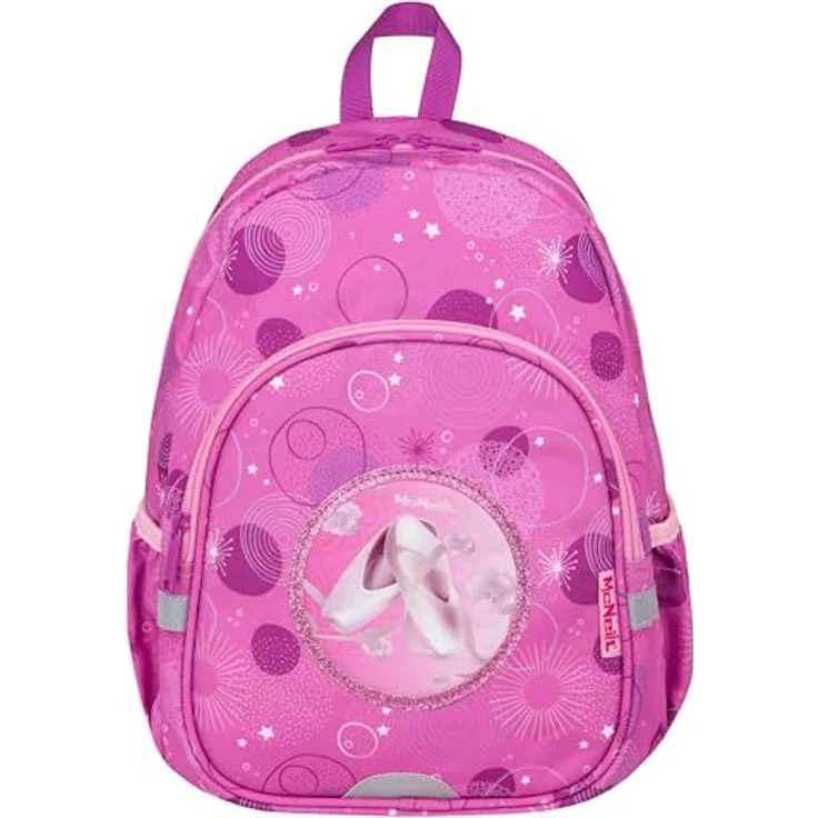 Mc Neill Toby Kinderrucksack 35 cm, farbenfrohe Kindergartenstasche mit abnehmbarem McAddy, rosa – Bild 2