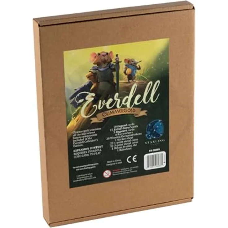 Starling Games Everdell Glimmergold Upgrade Pack, Collector's Edition mit Premium-Komponenten und zusätzlichen Karten