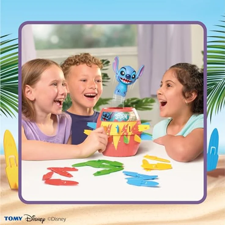 TOMY POP UP Stitch - T73772, Leicht und einfach überall hin mitzunehmen, Kinderspiele | Gesellschaftsspiele – Bild 2