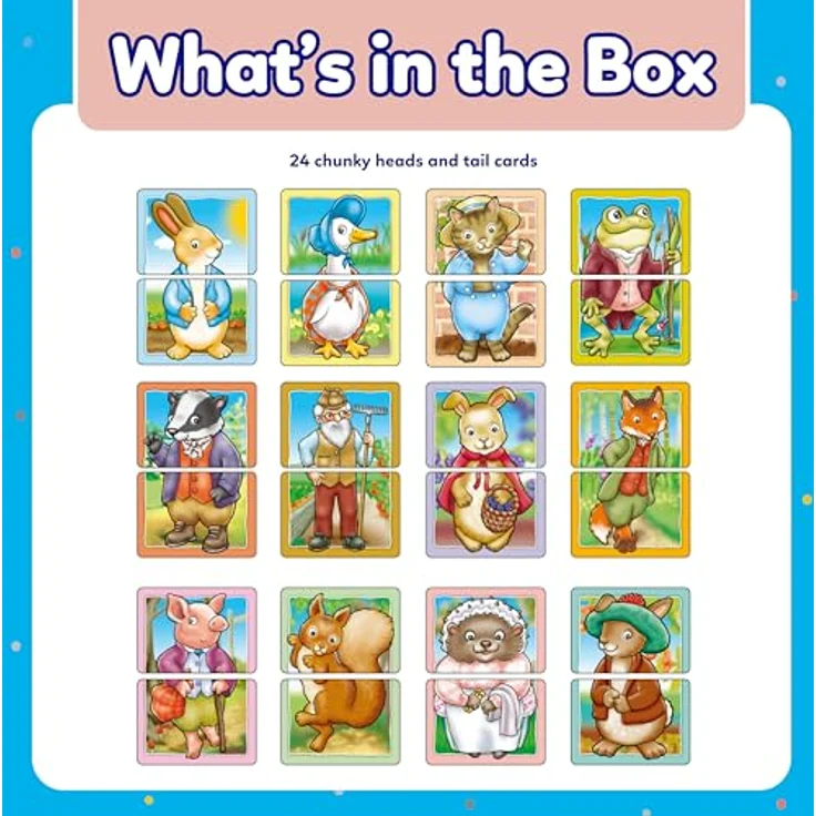 Orchard Peter Rabbit Heads & Tails, Zuordnungsspiel für Kleinkinder mit Charakteren aus der Peter Rabbit Geschichte, geeignet ab 18 Monaten – Bild 2