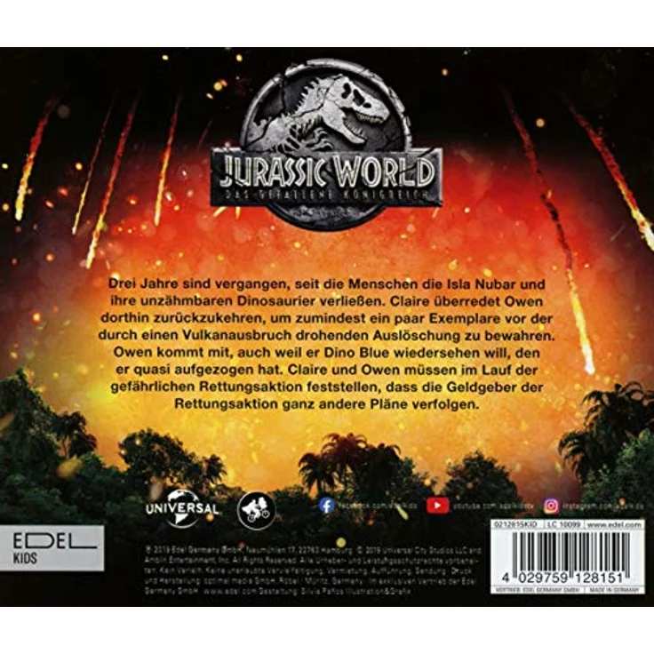 Busch & Müller Jurassic World 2-Hörspiel, Original-Hörspiel mit Stimmen aus dem Kinofilm 2018 – Bild 2