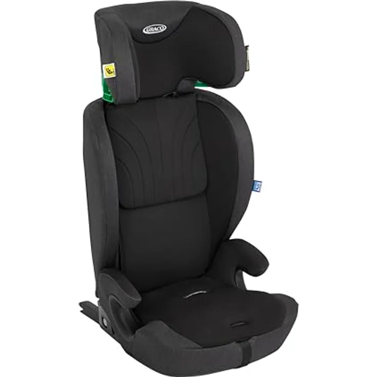 Graco Kindersitz Energi i-Size R129, mit ISOFIX & Top Tether, 5-Punkt-Gurt, Safety Surround™, 15-fach höhenverstellbare Kopfstütze, maschinenwaschbare Bezüge, Midnight – Bild 3