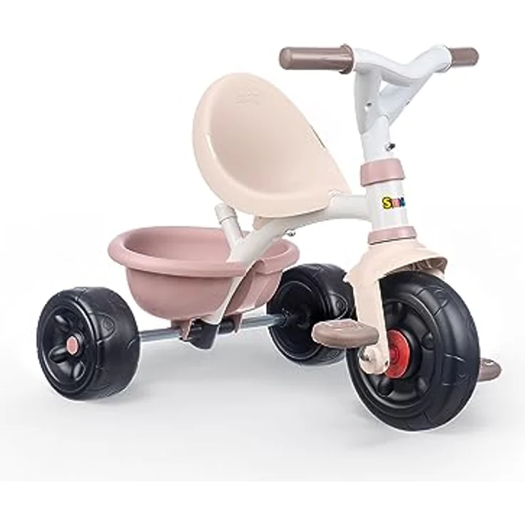 Smoby Dreirad Be Fun Rosa, Mitwachsendes Dreirad mit Sicherheitsgurt und ergonomischem Sitz – Bild 2