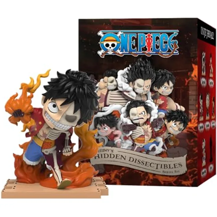 Mighty Jaxx Hidden Dissectibles: One Piece Serie 6 (Luffy Gears Edition) mit einem Stück | Blindbox mit Spielzeug-Sammelfiguren | Eine Packung mit Sammlerstück enthält eine zufällig ausgewählte Figur