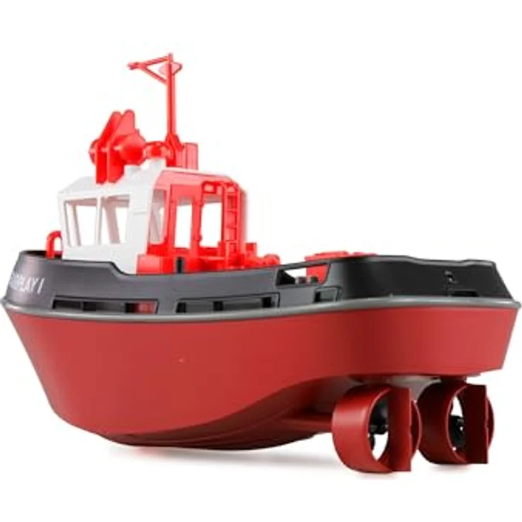 Amewi RC-Boot Schlepper Boot 1:72 RTR, Miniatur Hafen-Schlepper mit 2 Antriebsschrauben, LED-Beleuchtung und Scale-Accessoires – Bild 5
