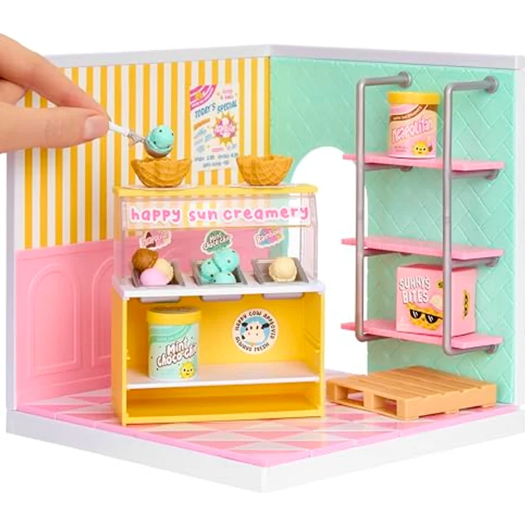 MGA ENTERTAINMENT Kreativset MGA's Miniverse - Spaces Starter Pack, individuelles Bastelset zur Gestaltung einer Miniverse-Kulisse, Ice Cream Design – Bild 2
