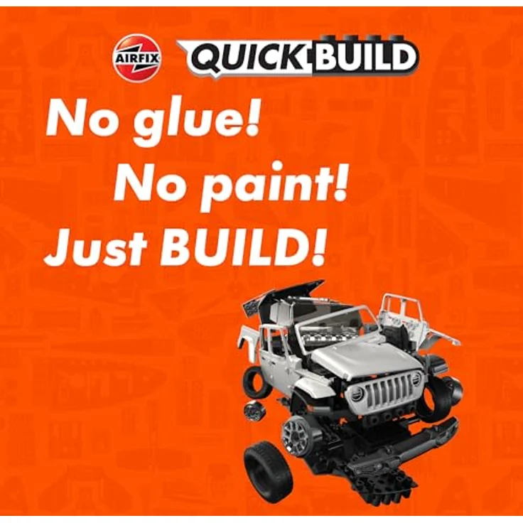 Airfix QUICKBUILD Jeep Gladiator (JT) Overland Modellbausatz, leichter Zusammenbau ohne Kleber oder Farbe, für Kinder ab 6 Jahren – Bild 2