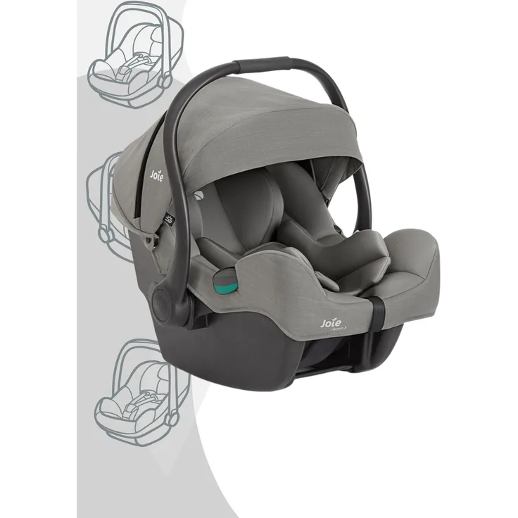 Joie i-Gemm 3 Babyschale i-Size, 40-85 cm, ab Geburt bis 13 kg, Tri-Protect Sicherheitskonzept, Quartz