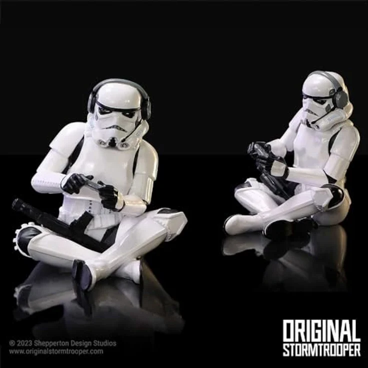 Nemesis Now Original Stormtrooper Figur Game On!, 10 cm handbemalt aus hochwertigem Resin mit Gaming-Controller und Headset – Bild 8