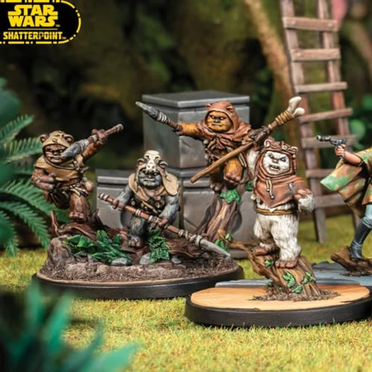 Atomic Mass Games Star Wars Shatterpoint - Squad-Pack "Ee Chee Wa Maa!" mit Ewoks, Skirmish-Miniaturenspiel (Deutsch) – Bild 6
