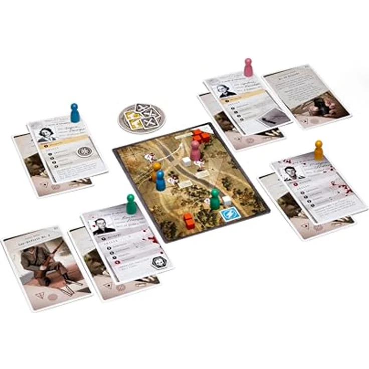 Asmodee War Story: Occupied France, Kooperatives Kartenspiel für 1-6 Spieler, mit 80+ Karten und 90+ Tokens – Bild 4