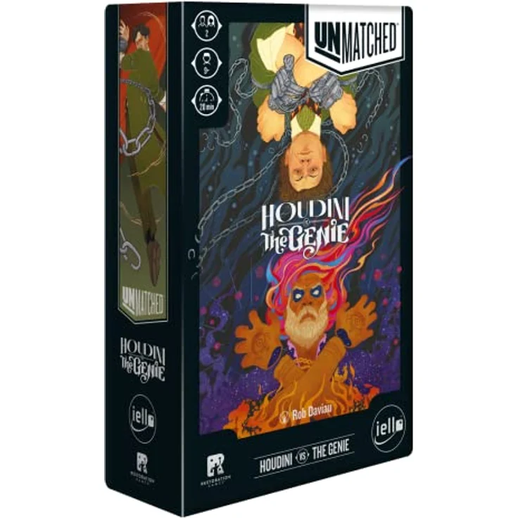 IELLO Unmatched: Houdini vs. The Genie [Expansion](English) Brettspiele, Fantasy – Bild 1