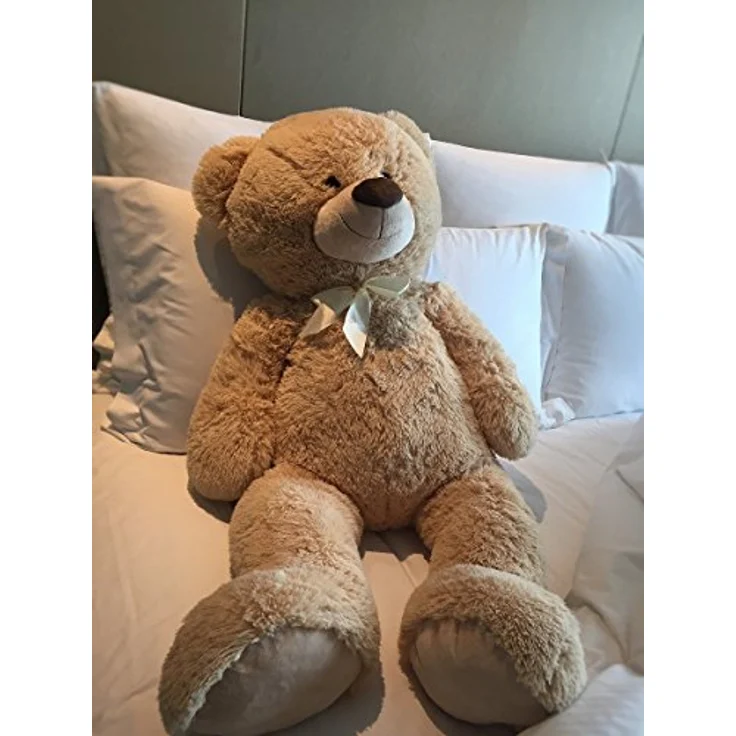 XXL Teddybär 1m Hellbraun Kuschelbär Kuscheltier Stofftier Bär Teddy – Bild 4