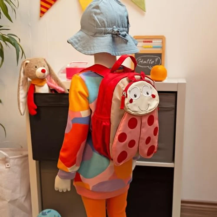 sigikid Kinderrucksack Marienkäfer, Kindergarten-Rucksack: robust, leicht, kindgerecht, für Kita, Krippe, Ausflüge, Freizeit, für Kinder von 2-5 Jahren, 5,2 l – Bild 2
