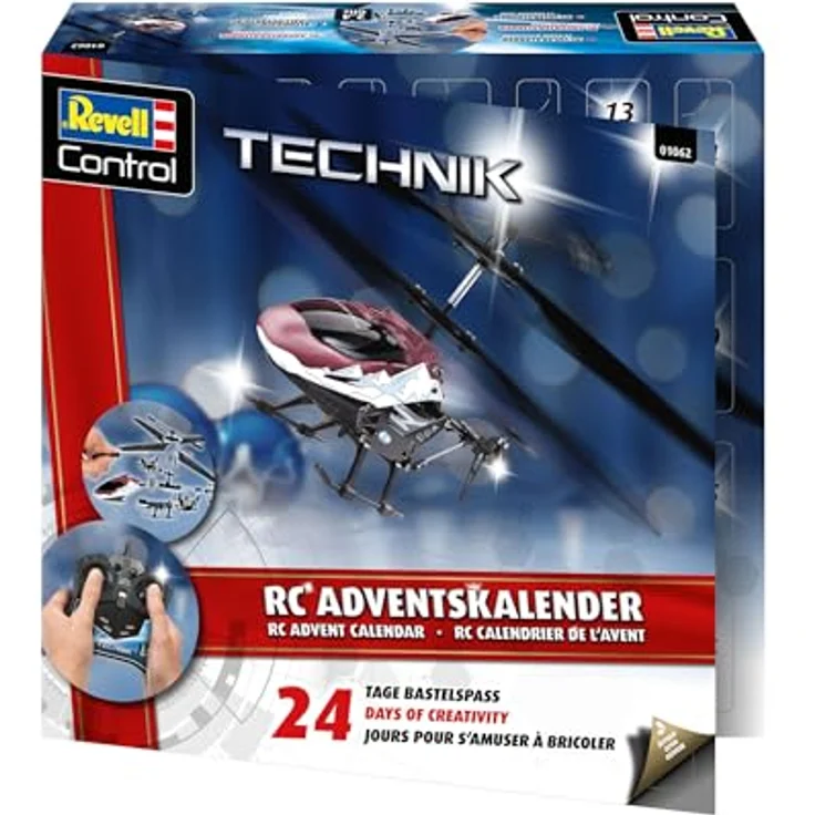 Revell Adventskalender RC Hubschrauber, ferngesteuertes Modell zum Basteln mit 24 Bauabschnitten, für Anfänger und Profis, ab 10 Jahren – Bild 3