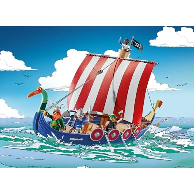 PLAYMOBIL 71888 Asterix Piratenzelt, Spielset für aufregende Piratenabenteuer – Bild 3