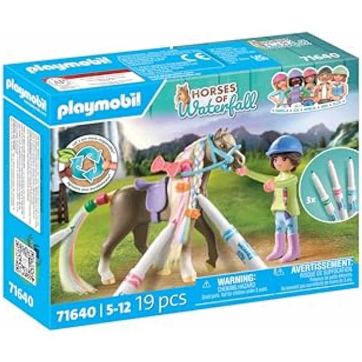 Playmobil® Konstruktions-Spielset Kreativset mit Pferd und Stiften (71640), Horses of Waterfall, (19 St), Made in Europe - Preisvergleich – Bild 2