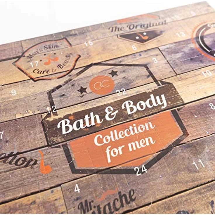Accentra Beauty-Adventskalender für Männer & Jungen, abwechslungsreicher Kosmetik-Inhalt für Körperpflege, Hautpflege & Badespaß, verführerische Düfte – Bild 2