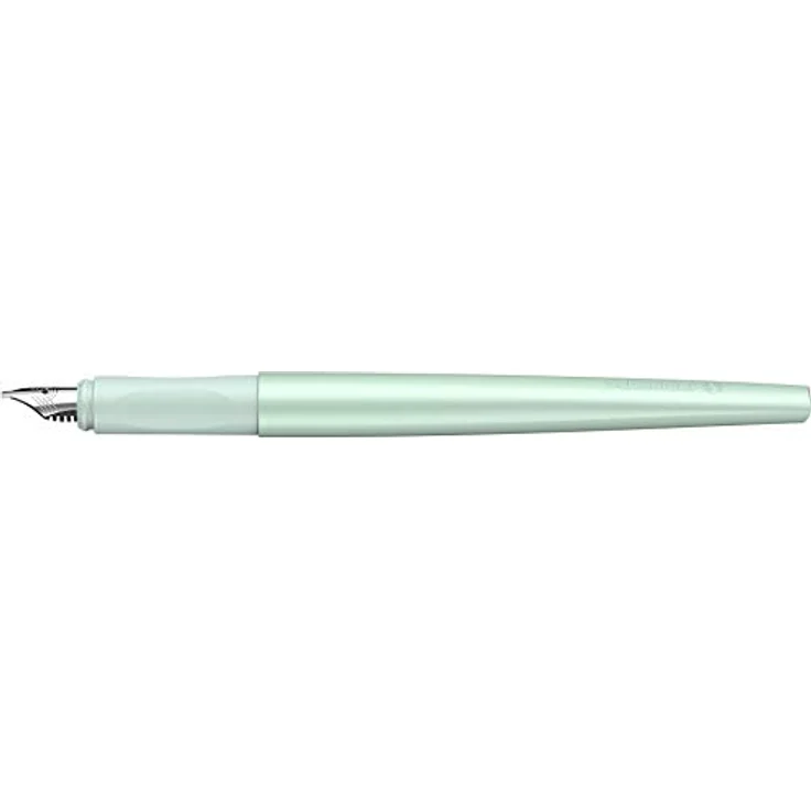 Schneider Füllhalter Callissima Mint, Kalligraphie-Füller mit Federbreite 1,5 mm in edler Metallic-Optik, inkl. Tintenpatrone Bermuda Blue – Bild 3