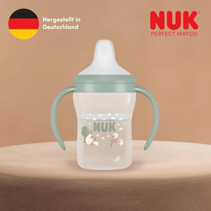 Nuk PP-Trinklernflasche Perfect Match, 150 ml mit Silikon-Tülle, Koala, ergonomische Griffe, auslaufsicher und nachts leuchtend – Bild 9