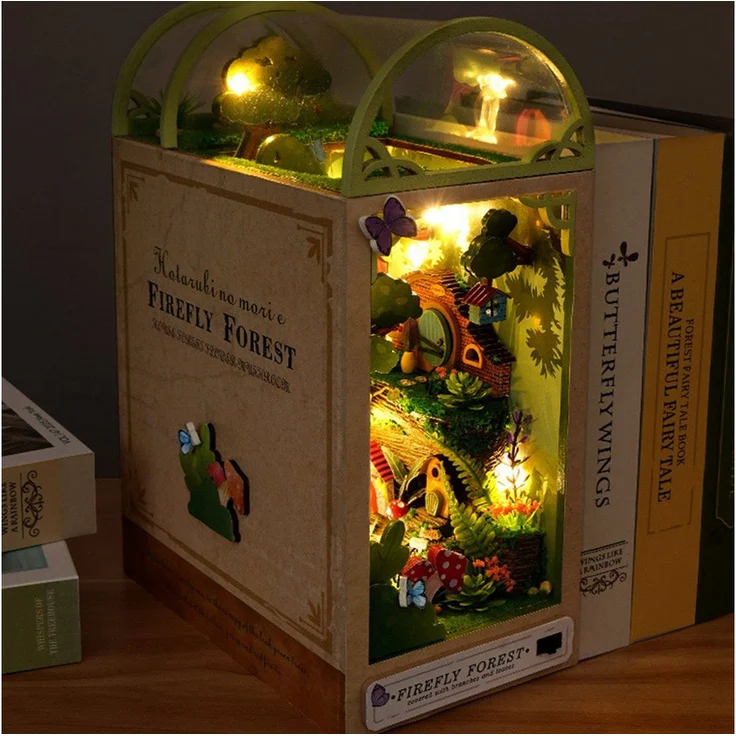 feinlux 3D-Puzzle CT1271-Motiv 3, 300 Puzzleteile, hölzernes DIY-Bausatz mit LED-Beleuchtung, handgefertigt, unbedenklich für Kinder und Erwachsene