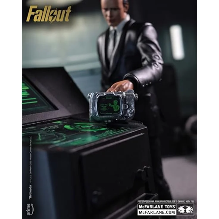 McFarlane Fallout Action Figure Cooper Howard, Red Platinum Edition, 17 cm mit 22 Artikulationspunkten, Zubehör und Sammelkarte – Bild 5