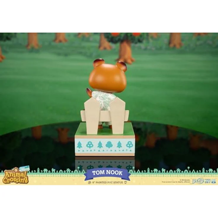 First 4 Figures Animal Crossing: New Horizons – Tom Nook Statue, handbemalte PVC-Figur, 22 cm, offizielle Sammleredition – Bild 3