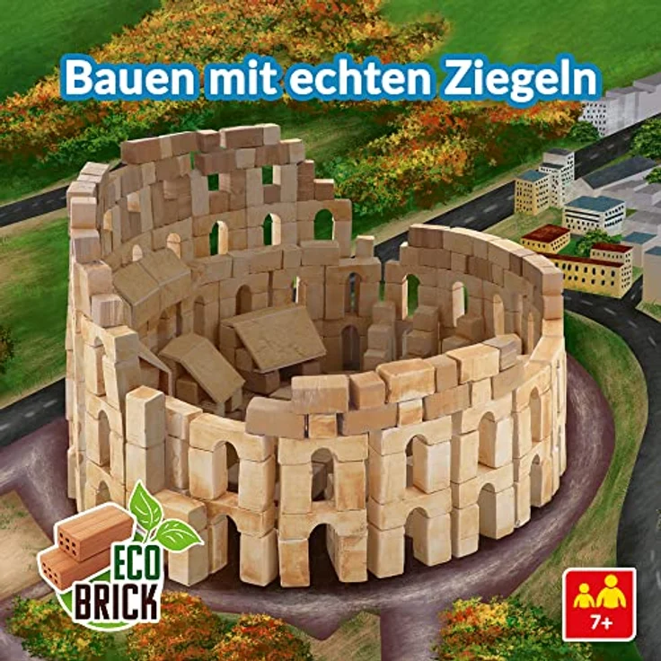 Brick Trick - Brick Trick Travel: Colosseum - Kreativ-Set mit 450 EKO Bausteinen, wiederverwendbar, für Kinder ab 7 Jahren – Bild 2