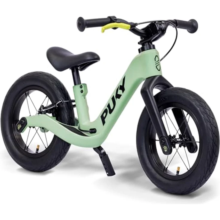 PUKY NEXT 12" Green/Black, Höhenverstellbares Laufrad für Kinder 2–6 Jahre mit Bremse, Sicherheitslenkergriffen und FlipChip-Technologie für 12-14 Zoll Räder – Bild 1