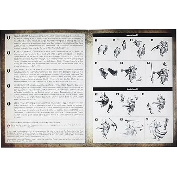 Games Workshop Warhammer Middle Earth - Les Trois Chasseurs, Brettspiel aus Kunststoff zur Förderung der motorischen Fähigkeiten und Fantasie – Bild 4