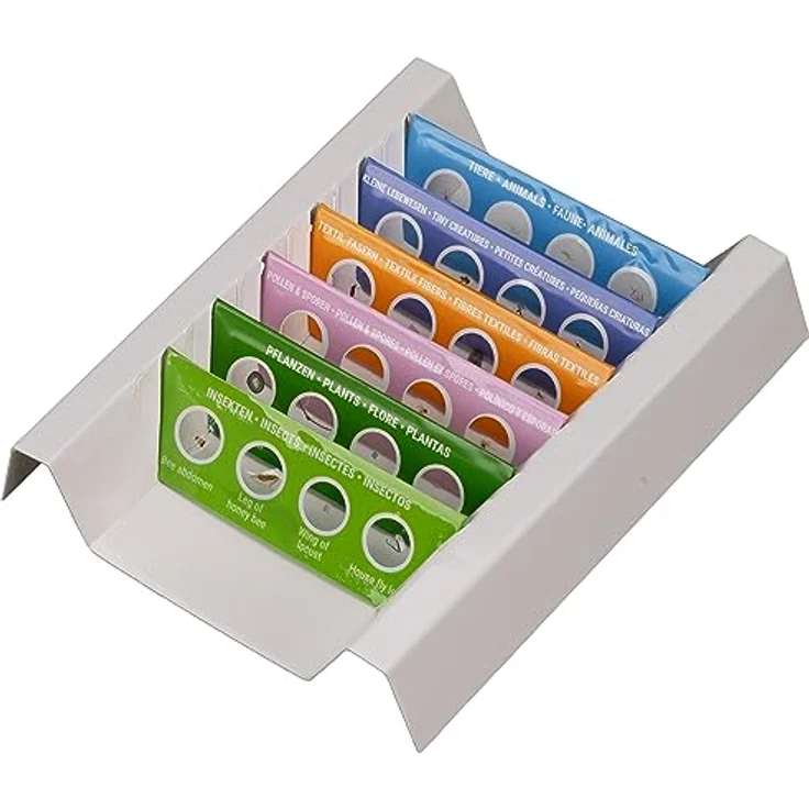 Bresser Junior Mikroskop Experimentier-Set mit 24 Dauerpräparaten zu Tieren, Pflanzen, Insekten, Fasern und Pollen - Preisvergleich – Bild 3
