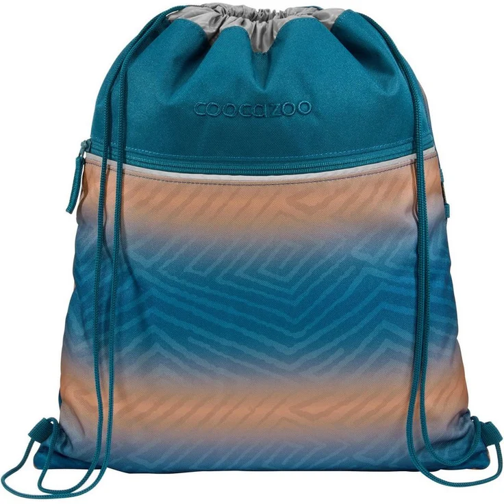 coocazoo Turnbeutel, Polyester - Praktischer Sportbeutel mit Fronttasche, ideal für Schule und Freizeit, schwarz – Bild 1