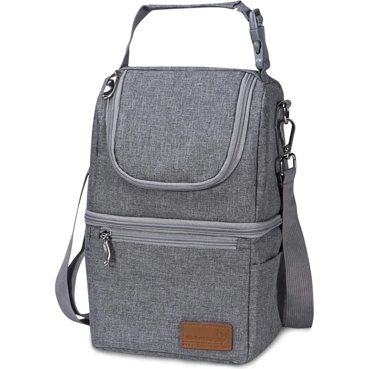 Momcozy Babynahrungsbehälter Kühltasche mit zwei separaten Fächern, hält Lebensmittel bis zu 5 Stunden kühl, flexibles Design für große Gegenstände