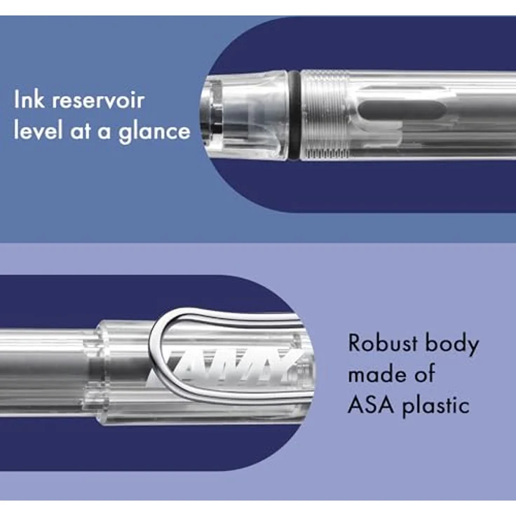 Lamy 1215152 Vista Füllhalter, transparent, Feder M – Bild 5