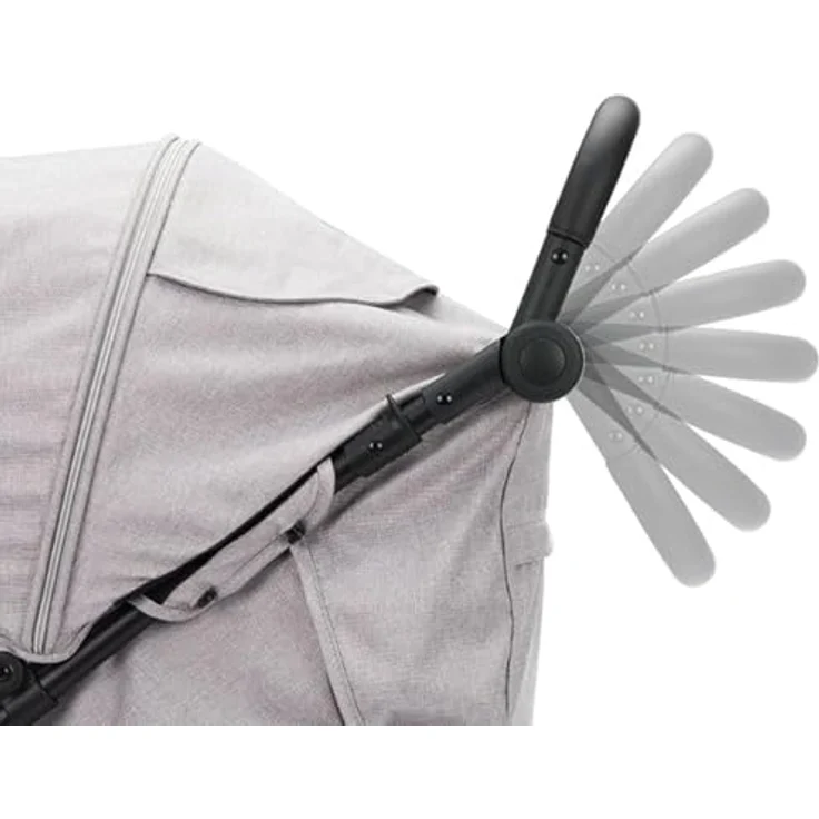 Fillikid Geschwister- & Zwillingskinderwagen Duette bis 22 kg mit Liegeposition & Knickschieber - Grau, inkl. Gratis Mobilitätsgarantie – Bild 3